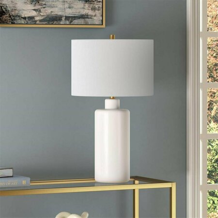 HENN & HART Matte Table Lamp, White - Ceramic TL0770